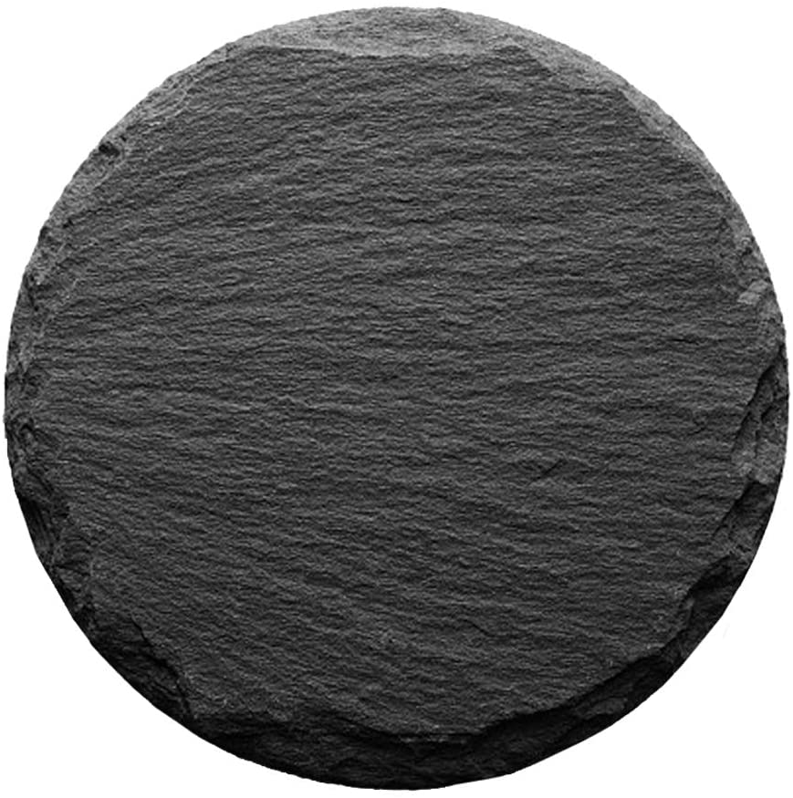8 Pieces Rustic Black Round Slate Stone drink Coasters 4 Inch Handmade Coasters with holder for Bar and Home 8 Pieces Rustic Black Round Slate Stone drink Coasters Handmade Coasters,Black Round,Stone,Handmade,slate placemat,slate stone