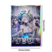 Protège-cartes holographiques personnalisés, lisses et durables, à chargement par le haut, pour jeux de cartes /TCG/PTCG