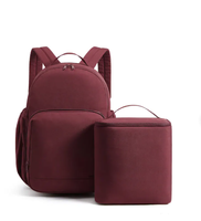 Sac à dos pour ordinateur portable avec sac à lunch isotherme détachable pour le travail, l'université et les déplacements quotidiens