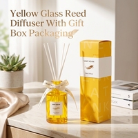 Diffuseur de parfum d'ambiance écologique pour la maison, flacon jaune 210 ml, recharge miniature pour ornement de table