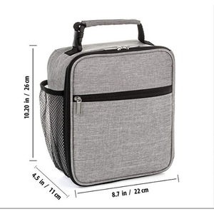 Sac isotherme portable pour le déjeuner en plein air, tissu Oxford, 23x11x26cm, avec fermeture éclair, isolé, pour le camping et les pique-niques - Product Image 2