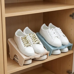 <b>Plastic</b> Integrated Household Shoe <b>Rack</b> Double Shoe Support Space-Saving Simple Shelf Shoe Storage <b>Rack</b> for Home Daily Supplies - Product Image 3