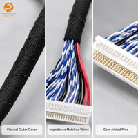 LVDS-Kabel Dual 20453 Bildschirmverbindungs-Kabelbaum Kundenspezifische Montage LCD-Display Industriemonitor Medizinische Geräte PVC RoHS