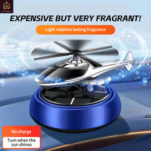 Ambientador de Coche Giratorio con Energía Solar, Diseño de Helicóptero con Hélice de Plástico de Lujo, con Logotipo Personalizado, Venta al Por Mayor de Fábrica - Product Image 2