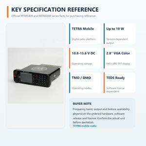 Radio Móvil TETRA <span class=keywords><strong>Motorola</strong></span> MTM5400 Original, 10W, Pantalla a Color, DMO, Repetidor Gateway, Kit de Suministro <span class=keywords><strong>para</strong></span> Vehículos de Transporte Público - Product Image 4