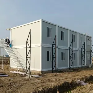 Geprefabriceerde Kantoorgebouw Eenvoudig Te Monteren, Klaar Moderne Kleine Huizen Modulaire Container Prefab Huizen Te Koop