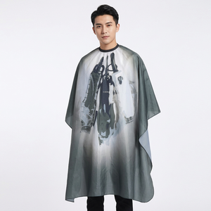 Capes de barbier personnalisées en PVC imperméable IQBAL & YASMEEN, modèle KEFEI0245 - Product Image 1