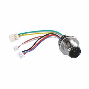 Giải Pháp Tùy Chỉnh M12 Một Mã Nam Mặt Bích Vuông Loại Bảng Kết Nối 5 Pin End Với IDC Connectors - Product Image 3