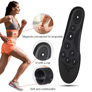 Nouvelle conception de semelles orthopédiques en EVA pour la <span class=keywords><strong>circulation</strong></span> <span class=keywords><strong>sanguine</strong></span>, avec points d'acupuncture plantaires magnétiques, pour la physiothérapie, à utiliser avec des chaussures - Product Image 2