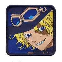 Écusson tissé personnalisé avec logo de marque, nouveau design, personnage d'anime 2D, avatar de dessin animé japonais, à thermocoller pour camion et casquette
