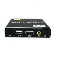 Boîtier multimédia H.264 4K Full HD 1080P avec IR pour lecteur publicitaire, sortie HDMI AV, disque USB, carte SD pour voiture et bus