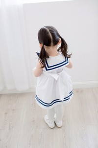 Produits les plus vendus : Robe en tissu à imprimé bordure style Kate Middleton, mignonne et tendance, pour bébé, collection Univision Boutique, à porter au quotidien - Product Image 4