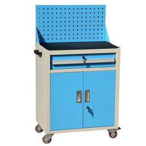 gabinete de herramientas de dibujo de acero con ruedas en acero 1 dibujo 2 puertas gabinete de herramientas de alta calidad - Product Image 2