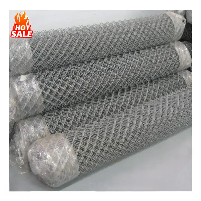 Hot Dipped Galvanized Chain Link Fence Roll 100 Chain Link Wire Mesh Fence Batting Cage Chain Link Fence