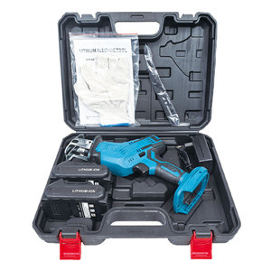 Kit d'outils électriques à <span class=keywords><strong>scie</strong></span> sauteuse avec batterie au lithium pour la découpe industrielle et le bricolage du bois et du métal - Product Image 3