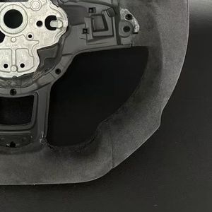 Volant en fibre de carbone en cuir Alcantara pour Volkswagen <span class=keywords><strong>Golf</strong></span> 7 7.5 GTI GTD <span class=keywords><strong>GTE</strong></span> R 2013-2020 Polo GTI Tiguan Passat DSG - Product Image 5