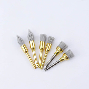 Brosses de polissage dentaire en oxyde d'aluminium, boîte de 6 pièces pour le nettoyage et le polissage des pièces à main à basse vitesse - Product Image 2