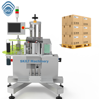 Étiqueteuse en ligne Skilt pour palettes, plateaux et conteneurs cylindriques, avec impression de date en temps réel, machine d'étiquetage pour enveloppes