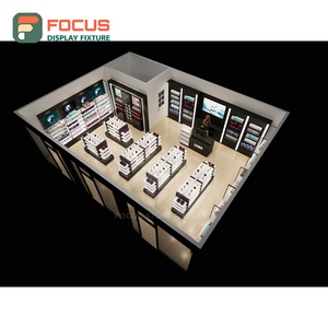 Upgrade Design Designer Store Solid Wood Wall Display <b>Unit</b> Concept Design Cosmetic Display Cabinet - Product Image 6