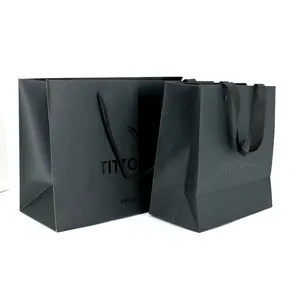 BTO 맞춤형 신발 브랜드 매장 자신의 로고 골판지로 인쇄 된 종이 가방 쇼핑 종이 가방 중소기업을위한 선물 가방