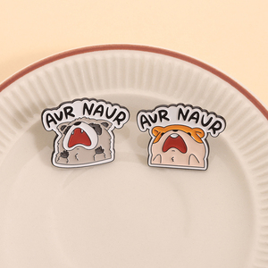 AUR NAUR Spille in Metallo Smaltate 3D con Disegno di Procione Urlante, Simpatiche Spille Cartoon di Opossum, Distintivi per Zaini e Bavette, Gioielli Regalo per Amici - Product Image 2