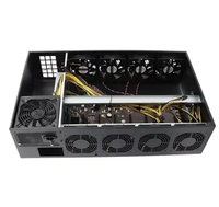 Nouveau boîtier d'ordinateur 8GPU avec 8 ventilateurs, châssis de carte mère entièrement silencieux, alimentation 65 mm, format ATX avec ventilateur 65 mm d'origine