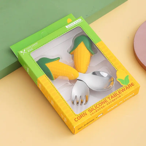 Vajilla para Niños Pequeños, Fácil de Usar, Juego de <span class=keywords><strong>Cubiertos</strong></span> para Niños Pequeños, Libre de BPA, Apto para Lavavajillas - Product Image 5