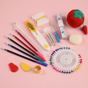 ชุดอุปกรณ์เย็บปักถักร้อยแบบห่วงด้ายสำหรับผู้เริ่มต้นตัดเย็บใหม่110ชิ้น - Product Image 1