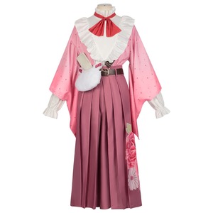 Offre Spéciale démon tueur <span class=keywords><strong>Nezuko</strong></span> Cosplay Costume pour femme Anime <span class=keywords><strong>Kimono</strong></span> avec Kanroji Mitsuri Kamado Halloween Cape Set - Product Image 1