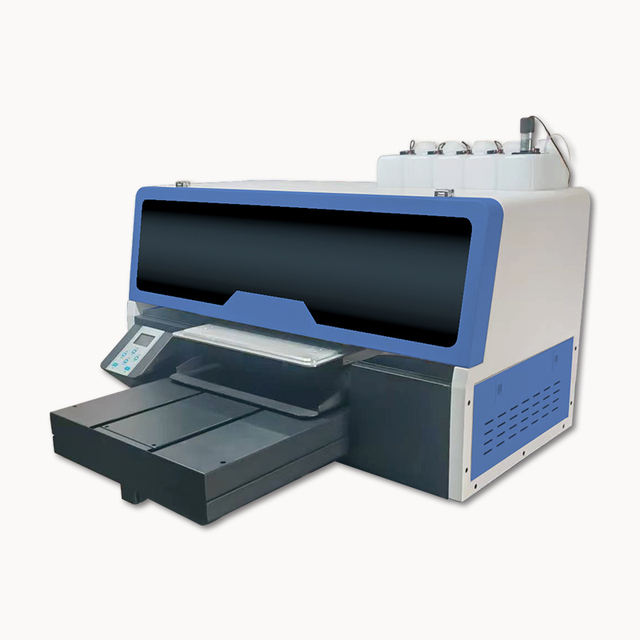 Compact DTG Printer with CMYK+White Ink, Ideal for Cotton Fabric Printing and On-Demand Garment Production in USA/EU