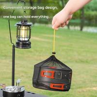 Ensemble de cuisine de camping portable en aluminium, kit de casseroles et poêles pliables et légers, équipement de cuisson en plein air pour la randonnée et le camping