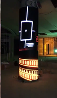 Écran LED flexible couleur pleine P3.076, grand mur vidéo intérieur, affichage numérique publicitaire, écran LED de taille personnalisée