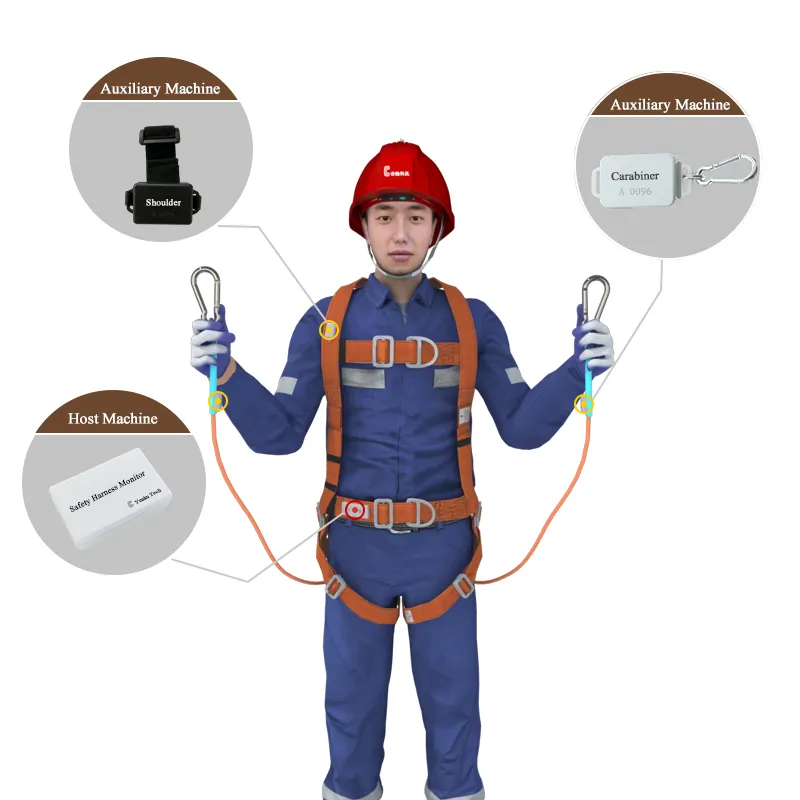 개인 보호 시스템에 대한 추락 보호 Lora 스마트 안전 하네스 모니터링 시스템
