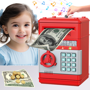 <span class=keywords><strong>กระปุก</strong></span><span class=keywords><strong>ออมสิน</strong></span> ATM ขนาดเล็กแบบกำหนดเอง กล่องออมเงินอิเล็กทรอนิกส์สำหรับเด็ก ทำ<span class=keywords><strong>จาก</strong></span><span class=keywords><strong>กระดาษ</strong></span>และโลหะ สามารถปรับแต่งได้ <span class=keywords><strong>กระปุก</strong></span><span class=keywords><strong>ออมสิน</strong></span>เหรียญขนาดจิ๋ว ATM - Product Image 2