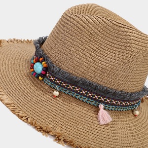 หมวกเฟโดราสานสไตล์โบฮีเมียนแบบวินเทจสำหรับทุกเพศ รุ่นใหม่ล่าสุด เหมาะสำหรับกิจกรรมกลางแจ้ง ชายหาด และการเดินทาง ป้องกันแสงแดด - Product Image 4