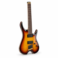 Guitare D-330 sans tête 6 cordes 24 frettes compacte avec micros H-H Corps Okoume Pont de réglage pour guitaristes nomades Sunburst