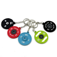 Porte-clés 3D Mini Fitness avec logo personnalisé, porte-clés de sport pour la salle de sport, porte-clés en caoutchouc PVC 3D, porte-clés bouteille de sport