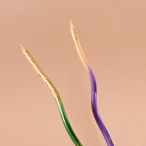 Colorato a spirale curva gradiente di compleanno candele di paraffina torta di cera decorazioni per il partito per Ramadan Diwali Halloween - Product Image 4