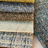 Tissu Jacquard Chenxin 100% Polyester Anti-boulochage Effet Lin pour Canapé et Décoration Intérieure, Poids Moyen 300g/m²