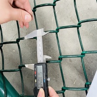 Clôture grillagée verte de 6 pieds, prix par pied, prix le plus bas, fournisseur, clôture en maille losangée enduite de PVC, clôture de jardin, clôture Cyclone