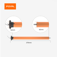 Motor Tubular Eléctrico Inteligente Personalizable con Control por Voz Digital para Persianas Inalámbricas, Ventanas de Sala de Estar, Instalación Integrada
