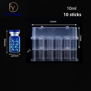 Scatole Personalizzate per Fiale in <span class=keywords><strong>Plastica</strong></span> Trasparente da 3ml 5ml 7ml 10ml 10cc, Custodia da Viaggio per Bottiglie di Cilindri, Porta Fiale in Materiali Riciclati - Product Image 6
