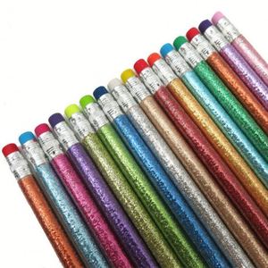 Lápices Metálicos con Purpurina, Goma de Borrar sin Látex, Lápices Brillantes sin Sacapuntas para Niños, Estudiantes y Artistas - Product Image 2