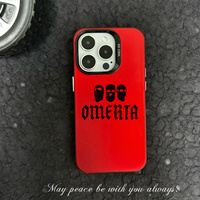 Coque de Téléphone Design Tendance pour iPhone Xs Xr 7 8 11 12 13 Mini 14 15 16 Pro Max Omerta