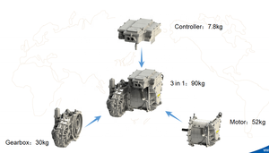 Brogen High Quality <b>Kit</b> Car Conversion 70 kw Motor Conversion <b>Kit</b> for Car - Product Image 5