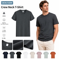 T-shirt long en coton Sea-Island tricoté, 300G, épais, unisexe, col rond, respirant, manches courtes, marque privée, vente en gros
