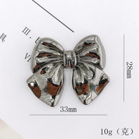 Breloques Papillon Gossamer Délicates en Métal pour Sandales en Mousse EVA Perforée et Breloques de Téléphone Portable