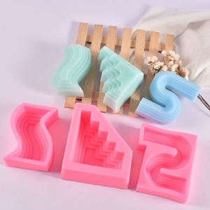 Home Decor Wedding Gifts Craft Supplies DIY Geometric Shape Aromatic Candles Mold Silicone Epoxy Resin/soap Mold Candle Making - Product Image 6