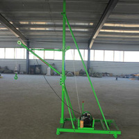 Nouvelle mini grue de construction électrique de 300 kg avec câble métallique, grue mobile de levage de matériaux de construction, 220 V, 1500 W