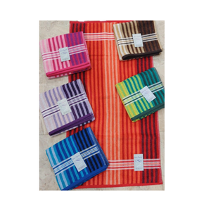 Refined Striped Terry <b>Towels</b> Created From 100% Cotton And Recycled Yarn For Smooth Hand Feel <b>Towels</b> for Hotels Resorts - Product Image 1